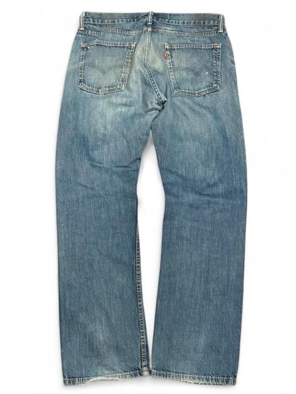 Y2K Levi's 514 Acid Washed Faded Distressed Straight Jeans